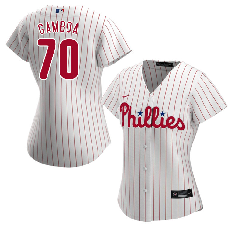 Nike Women #70 Arquimedes Gamboa Philadelphia Phillies Baseball Jerseys Sale-White
